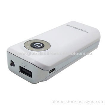 5,200mAh Mobile Phone Charger with LED Flashlight, Suitable for iPhone/iPad/iPod